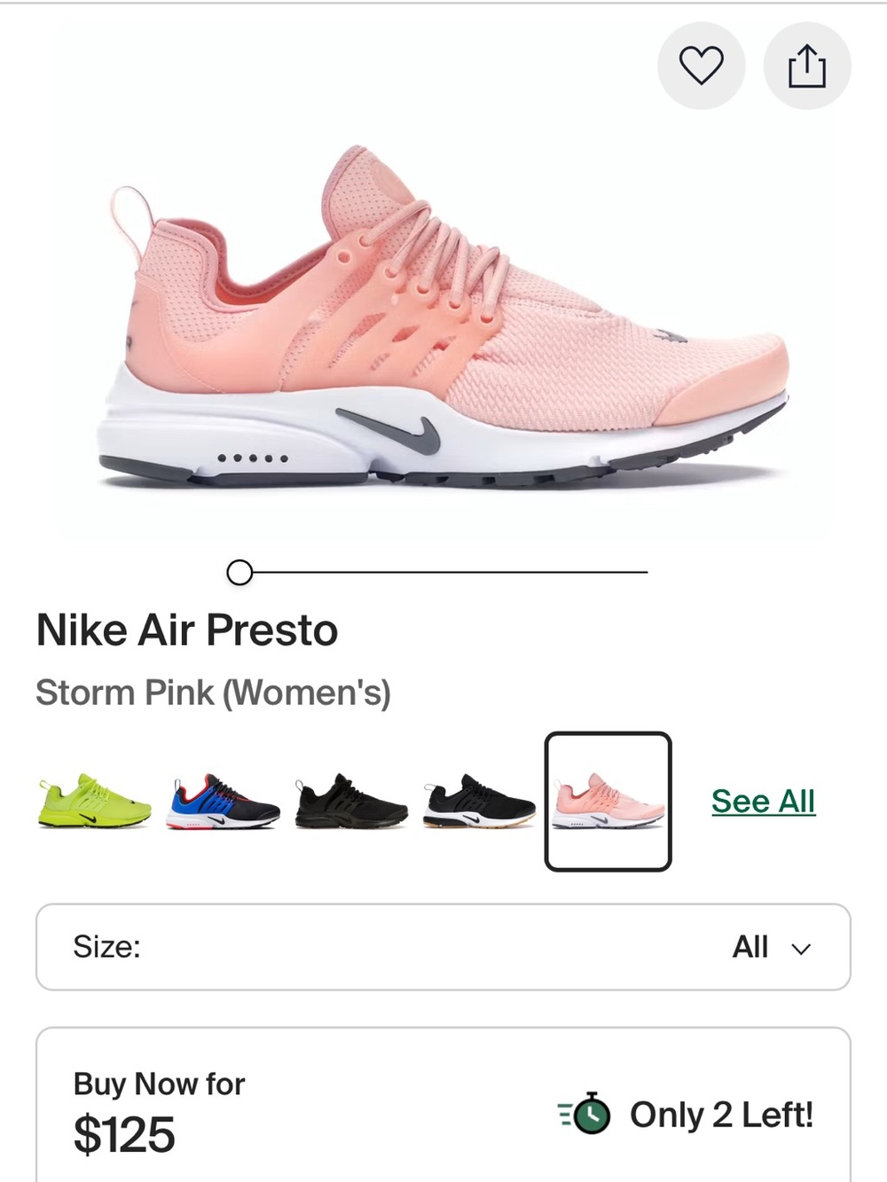 Nike Air Presto Storm Pink